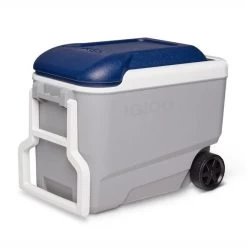 Igloo Maxcold 40 Roller Cool Box - Grey / Blue -Outdoor Camping Store 4 00034687 h4