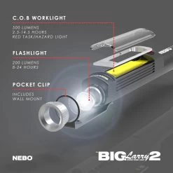 Nebo Big Larry™ 2 14 Nebo Big Larry™ 2 -Outdoor Camping Store 6737 GRAY Exploded View 01 1800x1800 fbb57838 dc76 4b4f a77a a5f735e2d670