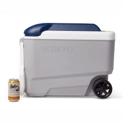 Igloo Maxcold 40 Roller Cool Box - Grey / Blue -Outdoor Camping Store 8 00034687 p