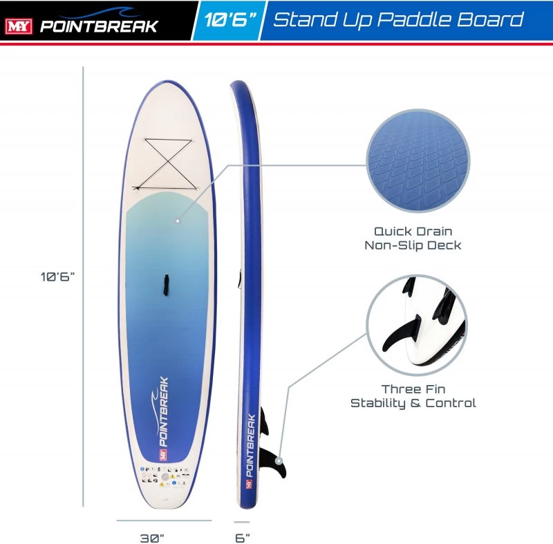 M.Y 10ft 6in Paddle Board Package - Blue 5 M.Y 10ft 6in Paddle Board Package - Blue - Image 3