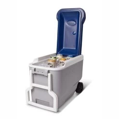 Igloo Maxcold 40 Roller Cool Box - Grey / Blue -Outdoor Camping Store 9 00034687 p1