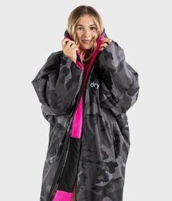 Dryrobe Advance Long Sleeve Black Camouflage Pink - RECYCLED -Outdoor Camping Store Black Camo Pink 5 2024x2024 6355c3c2 2ff8 462e 9928 c31170600458
