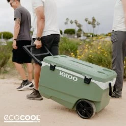 Igloo ECOCOOL Latitude 90 QT Roller Cooler -Outdoor Camping Store EcoCool PackablePuffer NATIVE Social 1080x1080 1