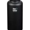 Klean Kanteen Insulated TK Wide With Café Cap 1900ml - Black 1 Klean Kanteen Insulated TK Wide With Café Cap 1900ml - Black -Outdoor Camping Store K64TKWSSL SB