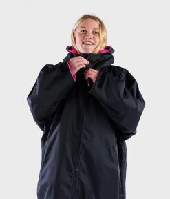 Dryrobe Advance Kids Long Sleeve BLACK PINK - RECYCLED -Outdoor Camping Store LS Black Pink 2 2024x2024 d6bed2aa d572 4225 b9dc b18f31d142fd