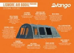 Vango Lismore Air 600XL Tent Package -Outdoor Camping Store Lismore Air 600XL Package