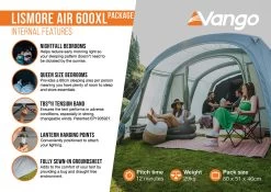 Vango Lismore Air 600XL Tent Package -Outdoor Camping Store Lismore Air 600XL Package2