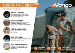 Vango Lismore Air 700DLX Tent Package -Outdoor Camping Store Lismore Air 700DLX Package2