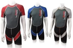 Nalu Childrens Shorty Wetsuits Red
