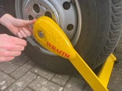 Milenco Wraith 2 Wheel Lock - Caravans -Outdoor Camping Store Wraith Motorhome Removal 1