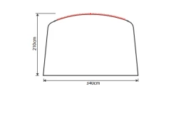Outdoor Revolution Airedale 5.0s Sun Canopy -Outdoor Camping Store airedale 5s sun canopy drawing 3