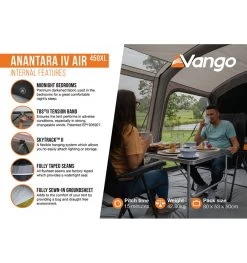 Vango Anantara IV Air 450XL Tent -Outdoor Camping Store anantara iv air 450xl 7