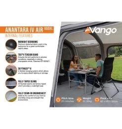 Vango Anantara IV Air 650XL Tent -Outdoor Camping Store anantara iv air 650xl 4