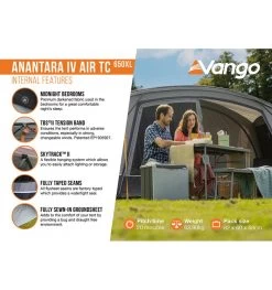 Vango Anantara IV Air TC 650XL Tent 20 Vango Anantara IV Air TC 650XL Tent -Outdoor Camping Store anantara iv air tc 650xl 9