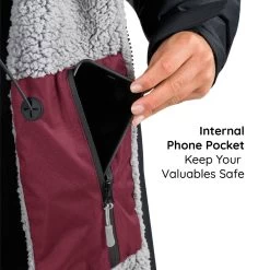 Osprey Unisex Changing Robe Maroon -Outdoor Camping Store callout 4 6