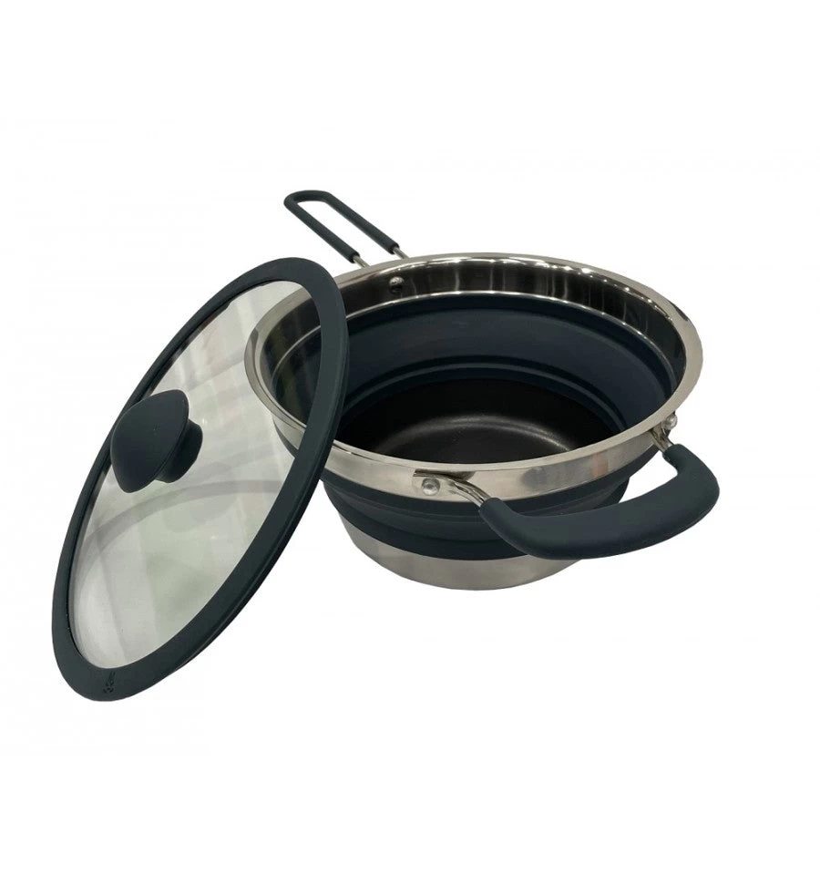 Vango Cuisine 1.5L Non-Stick Pot - Deep Grey 4 Vango Cuisine 1.5L Non-Stick Pot - Deep Grey - Image 2