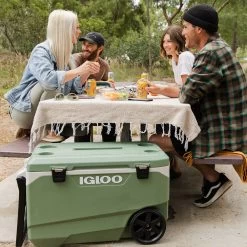 Igloo ECOCOOL Latitude 90 QT Roller Cooler -Outdoor Camping Store ecocool latitude roller