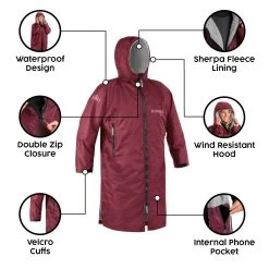 Osprey Unisex Changing Robe Maroon -Outdoor Camping Store feature image 3 1