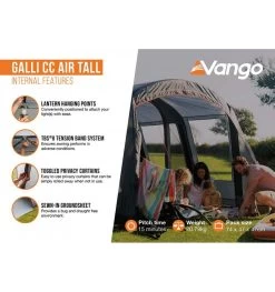 Vango Galli CC Air Tall Drive Away Awning -Outdoor Camping Store galli cc air tall 4