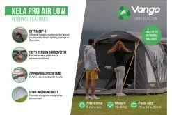 Vango Kela Pro Air Low Drive Away Awning -Outdoor Camping Store kela pro air low 2