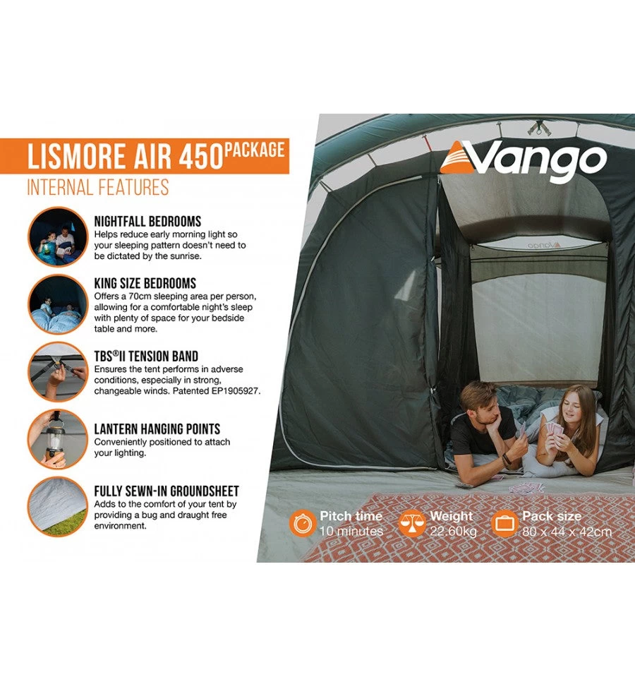Vango Lismore Air 450 Tent Package 7 Vango Lismore Air 450 Tent Package - Image 5