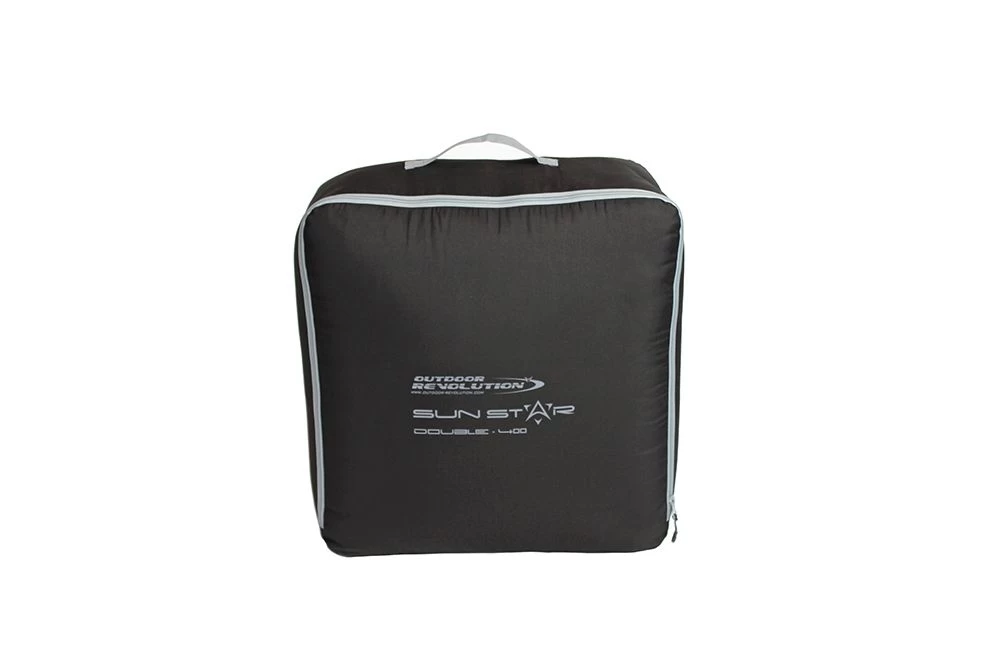 Outdoor Revolution Sun Star Double 400 Sleeping Bag - Charcoal 4 Outdoor Revolution Sun Star Double 400 Sleeping Bag - Charcoal - Image 2