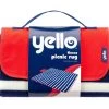 Yello Stripped Fleece Picnic Blanket -Outdoor Camping Store qqwwwefs