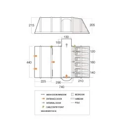 Vango Rome II 650XL Airbeam Tent - With Free Footprint -Outdoor Camping Store rome ii air 650xl