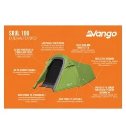 Vango Soul 100 Tent 11 Vango Soul 100 Tent -Outdoor Camping Store soul 100 2