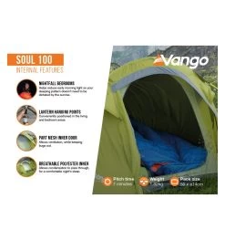 Vango Soul 100 Tent 12 Vango Soul 100 Tent -Outdoor Camping Store soul 100 3