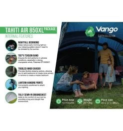 Vango Tahiiti 850XL Airbeam Tent 2023 -Outdoor Camping Store tahiti air 850xl 3