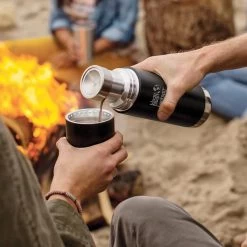 Klean Kanteen Insulated TK Pro (750ml) Black -Outdoor Camping Store tkpro square pouring lifestyle 2e798a34 8eb7 47f8 bc44 6891181c33cf
