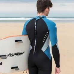 Osprey Zero 3mm Mens Full Length Wetsuit -Outdoor Camping Store ws1043 1052 osprey zero mens wetsuit blue lifestyle 47 12